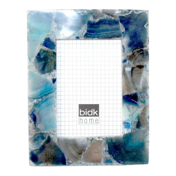 BIDKhome 4"X6" Blue Agate Photo Frame Wayfair